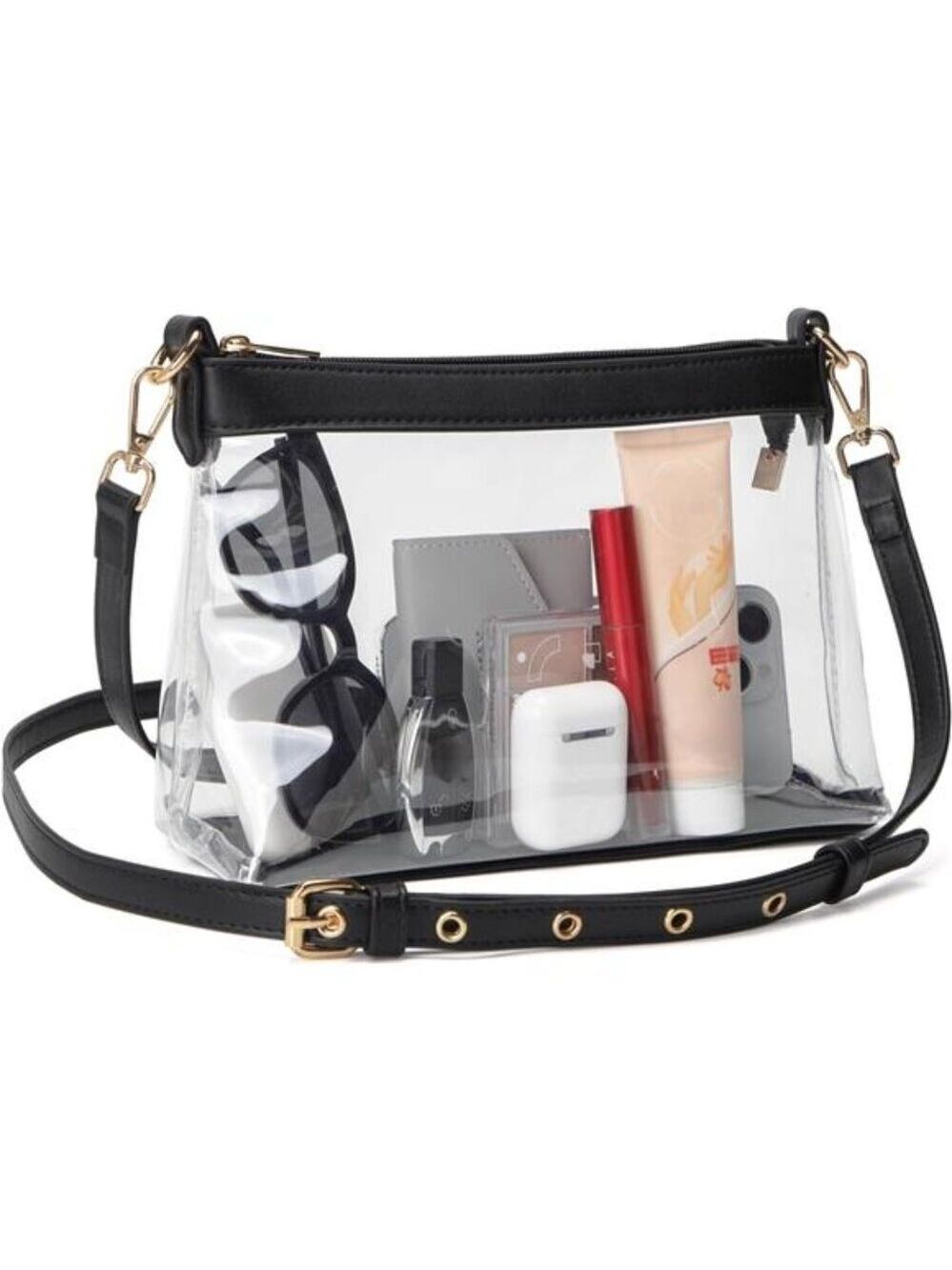Clear Bag for Stadium Events Clear Crossbody Purse for Women Small Travel Bag